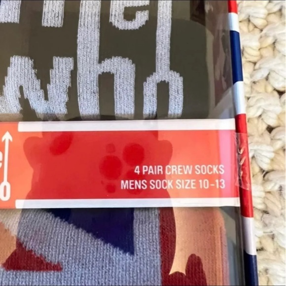 Man’s Socks “The Who” Size 10-13 Set of 4 - Picture 4 of 5